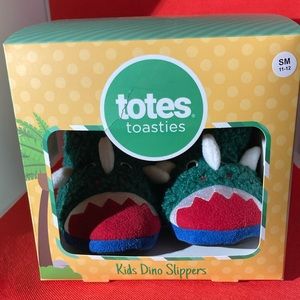NIB | TOTES Kid's Dinosaur Boot Slipper, Size SM (11-12)